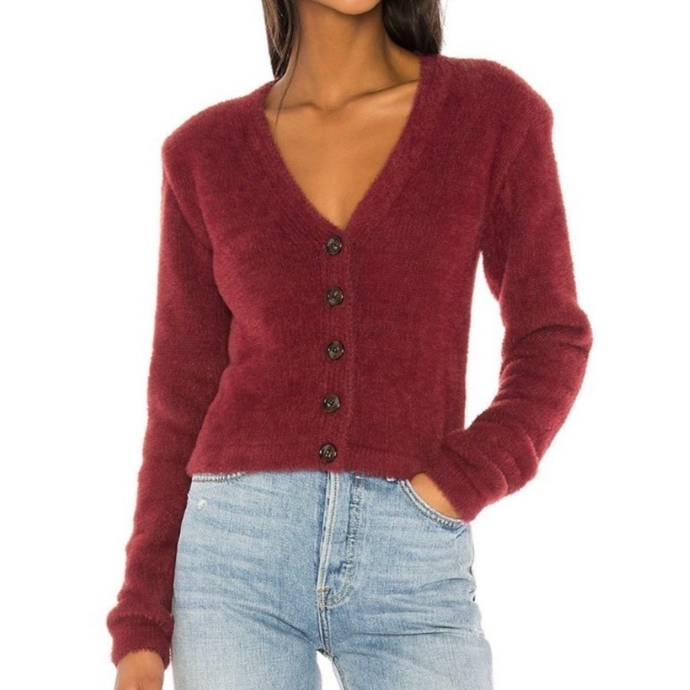 Lovers & Friends Braxton Fuzzy Cardigan
